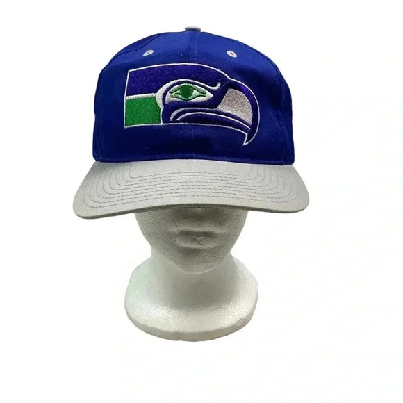 Vintage Seattle Seahawks NFL 90s snap back hat - Picture 1 of 5